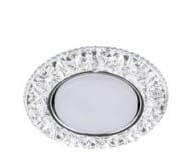 Светильник встраиваемый СВ 03-09 GX53 230В LED подсветка 5 Вт зеркальный/хром TDM