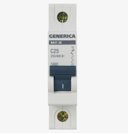 Авт. выкл. ВА47-29 1Р 63А 4,5кА х-ка С GENERICA