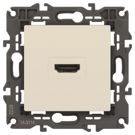 14-3114-02 ЭРА Розетка HDMI, IP20, Эра Elegance, сл.кость (10/100/3200)