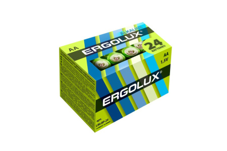 Ergolux  LR6 Alkaline BP-24 (LR6 BP-24, батарейка,1.5В)