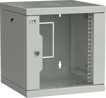 ITK Шкаф 10" LINEA WS 9U 320x310мм дверь обзорная со стеклом серый