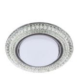 Светильник встраиваемый СВ 03-10 GX53 230В LED подсветка 5 Вт зеркальный/хром TDM
