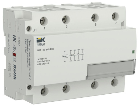 ARMAT Контактор модульный KMR 100А 230В AC 2НО 2НЗ IEK