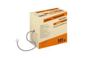 Кабель витая пара народный U/UTP Cat 5e 4х2х24AWG CCA (305м) ПВХ, серый