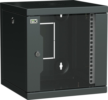 ITK Шкаф 10" LINEA WS 9U 320x310мм дверь обзорная со стеклом черный