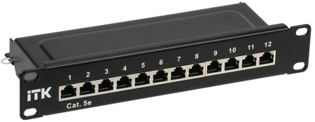 ITK 1U патч-панель кат.5E STP 12 портов 10" Dual IDC