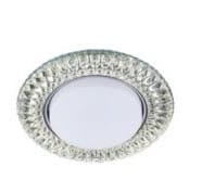 Светильник встраиваемый СВ 03-12 GX53 230В LED подсветка 5 Вт зеркальный/хром TDM