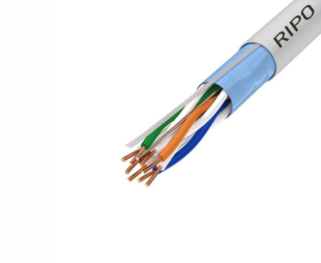 Кабель  витая пара FTP4 CAT5E 24AWG Сu RIPO (бухта 305)