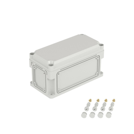 Корпус RAM box без МП 300х150х160 мм, с фланцами, непрозрачн.крышка  h 35 мм, IP66/IP67
