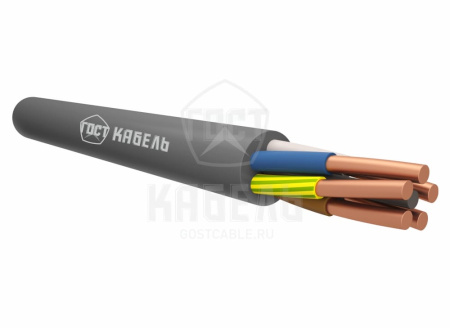 Кабель ППГнг(А)-HF 5х6 ок (N,PE)-0,66 ГОСТКАБЕЛЬ