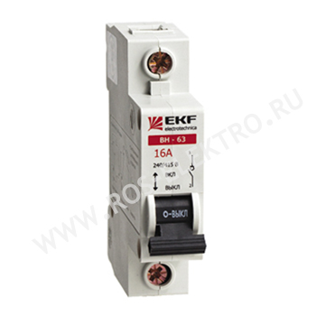 Выключатель нагрузки ВН-63, 1P 63А EKF