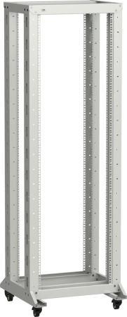 ITK LINEA F Стойка 2-рамная на рол. 42U 600х600мм серая